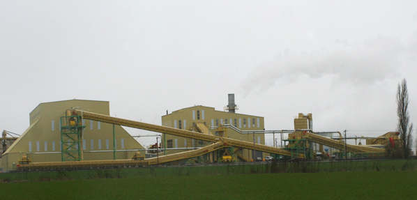 Seneca Sustainable Energy biomass plant - visible plume