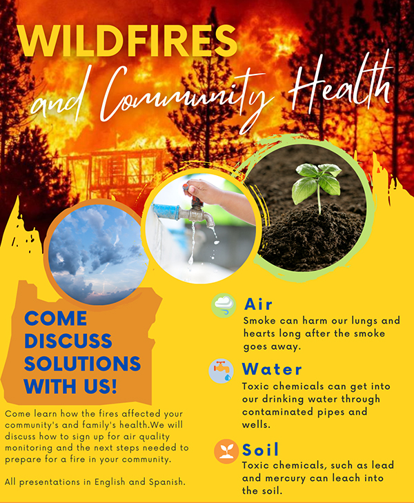 Wildfires and Community Health flyer